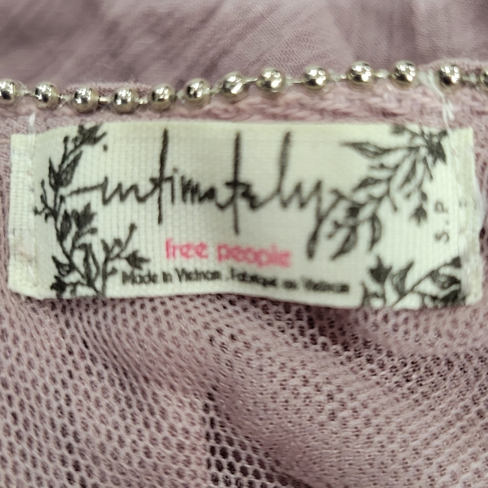 New With Tags! Free People Intimately Just For You Trapeze Mauve Mini Slip Dress - Picture 4 of 6